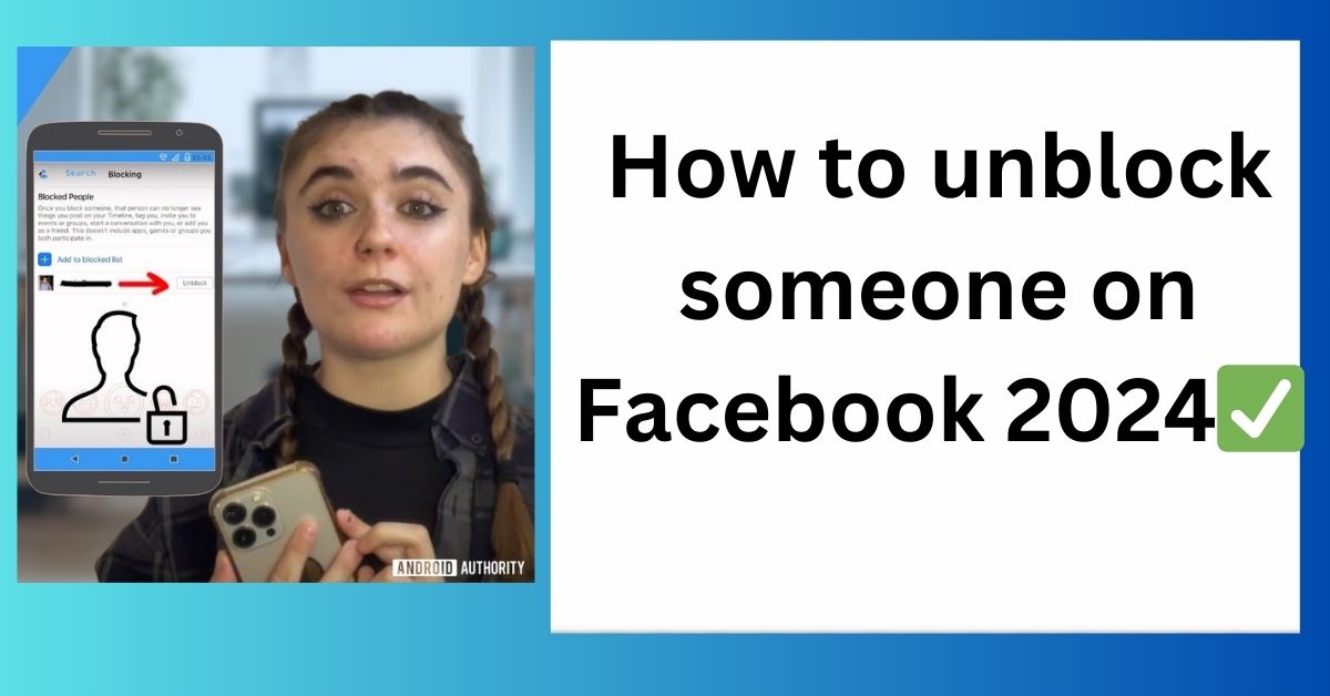 How to unblock someone on Facebook 2024✅