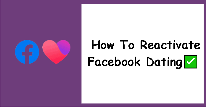 The Facebook dating App - How To Reactivate Facebook Dating after deleting✅